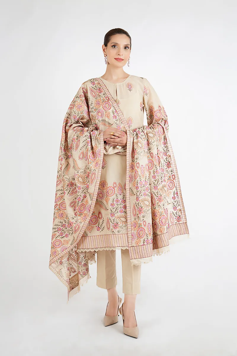 ETHNIC FLORES SHAWL