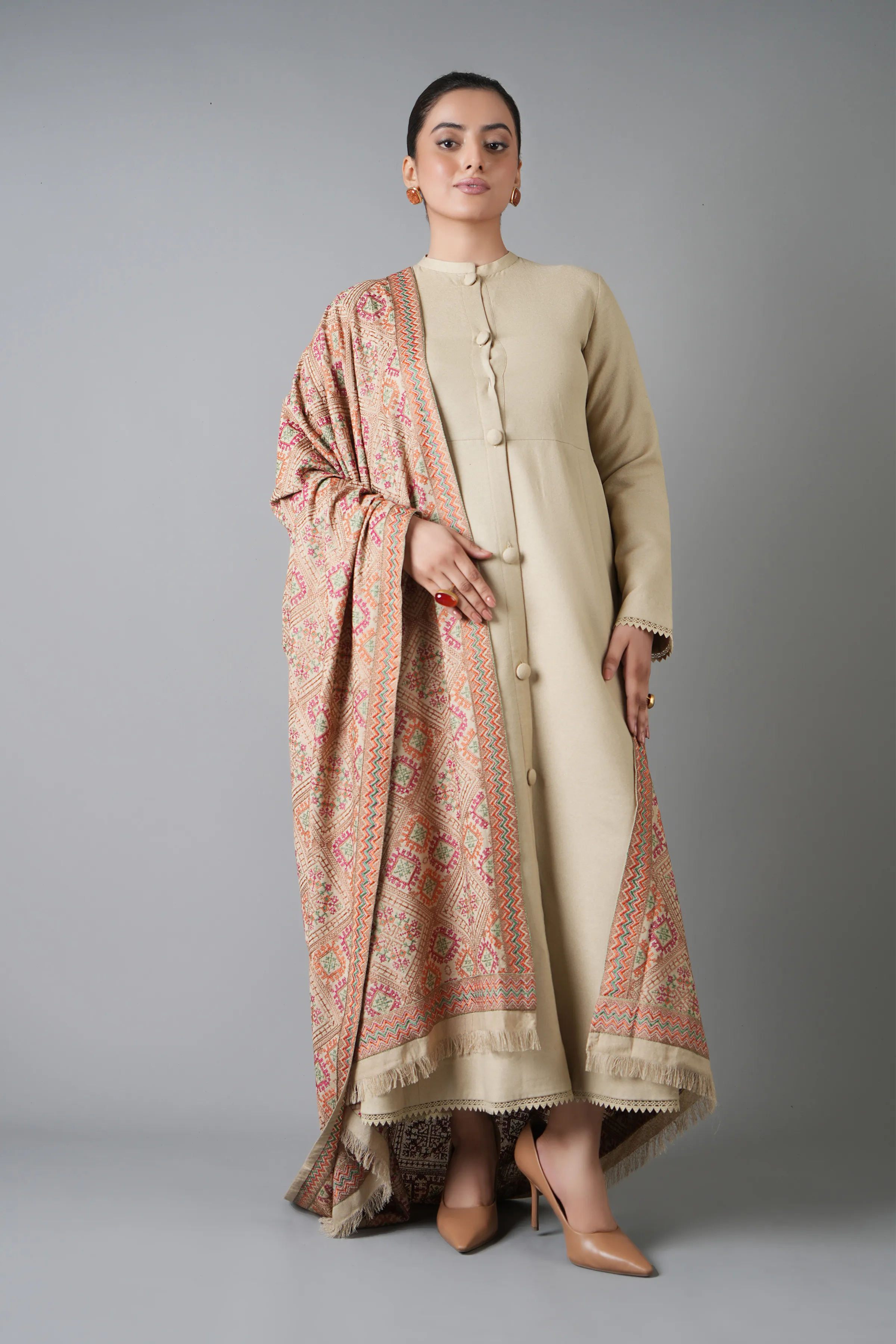 TRIBAL GLOW-01 SHAWL