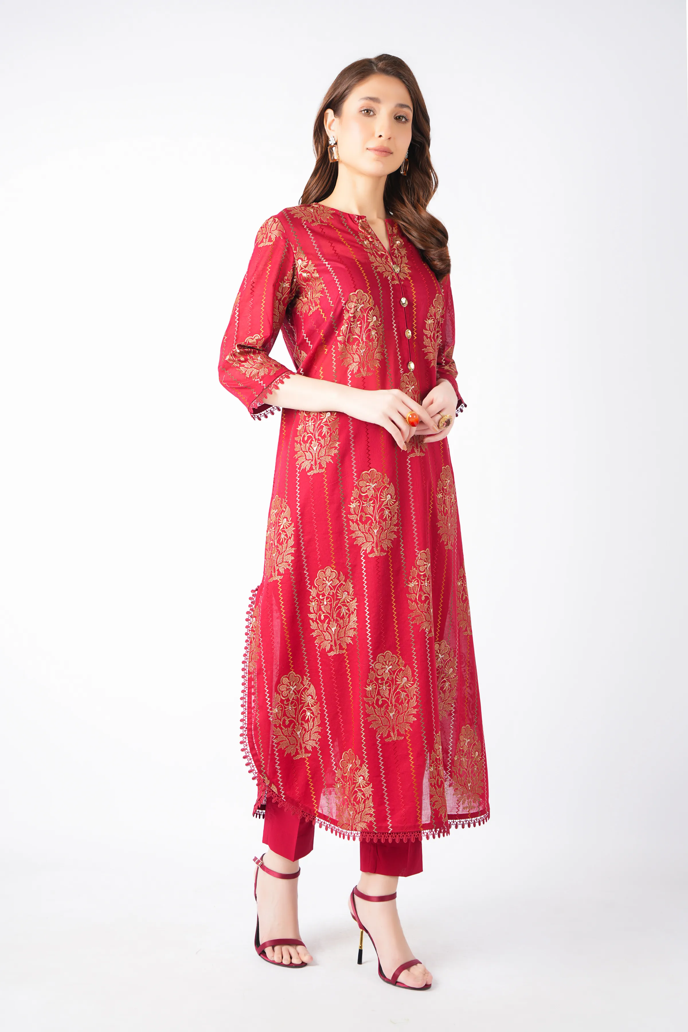 sachin and babi light blue dress Indra embroidered ramie midi dress in white - Zimmermann main image 1