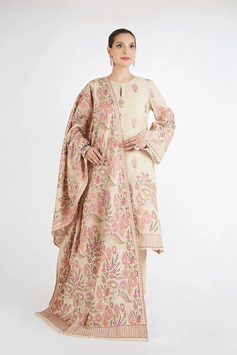 ETHNIC FLORES SHAWL